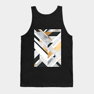 Abstract Geo (Black, White, Gold, Silver & Marble) Tank Top